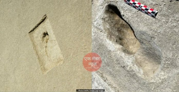 Human footprint Utah