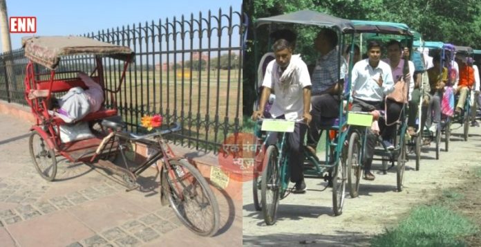 rickshaw pullers English